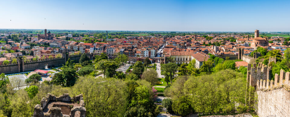 Panorama di Este vista dal castello